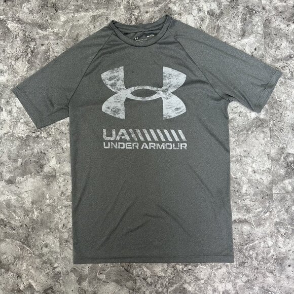 Under Armour T Shirt Loose Men’s Small Grey Short Sleeve - Picture 1 of 5